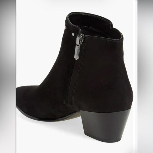 Sam Edelman Black Studded Fringe Boots - Picture 3 of 12